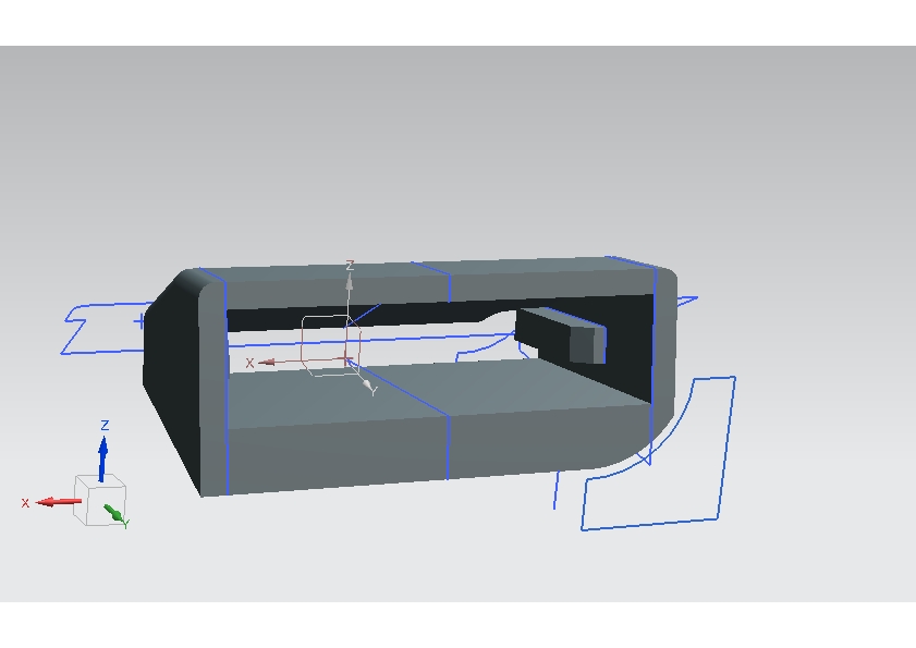 CAD Modell des USB Cover